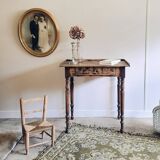 Old wooden console desk