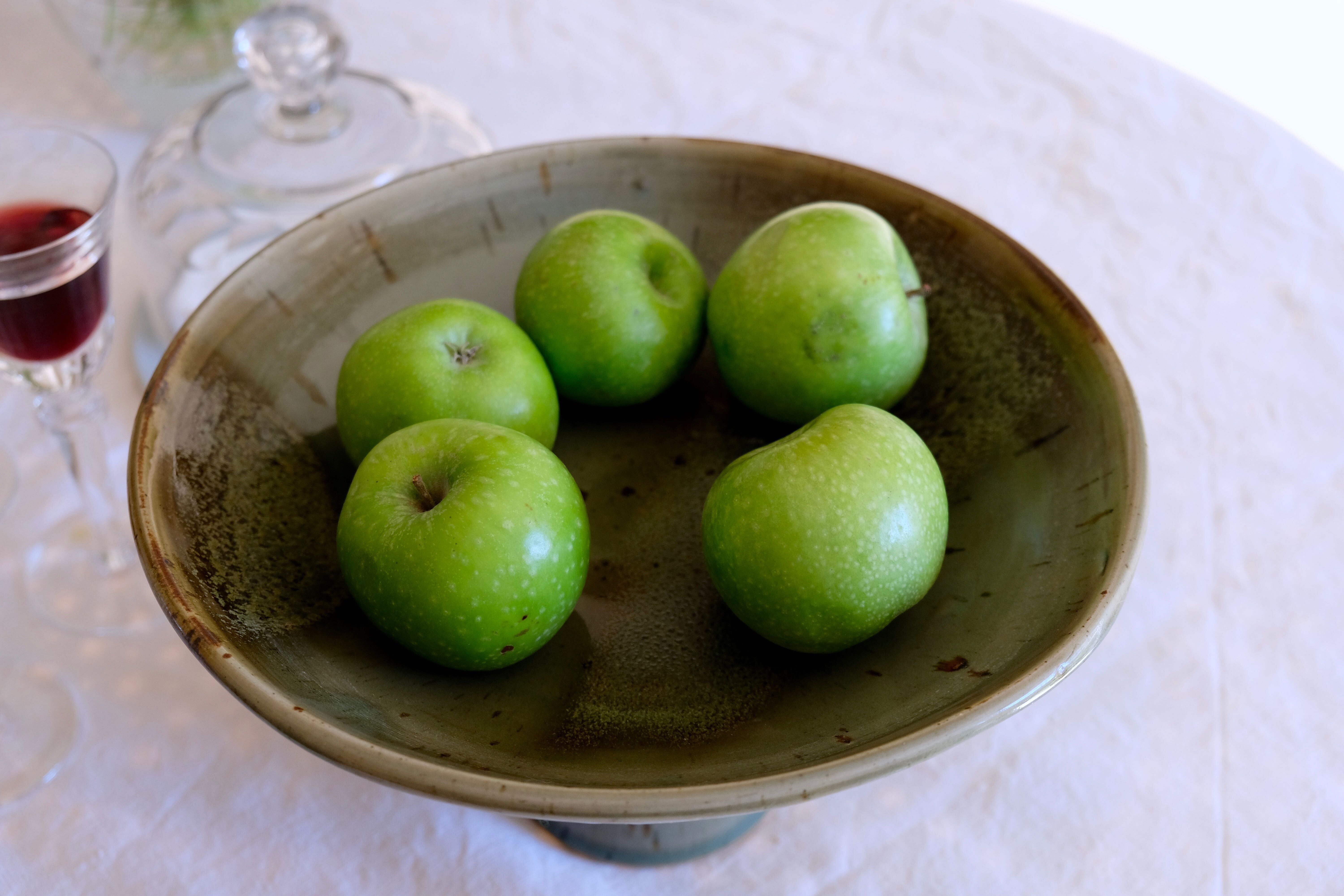 Compotier display ceramic cakes Japan 1950 unique piece