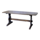 Rustic table in solid elm, vintage 1960s.