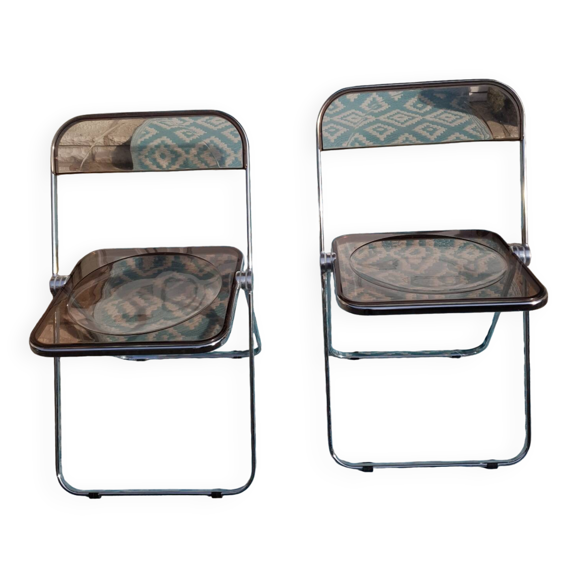 2 Folding chairs by Giancarlo Piretti for Castelli, Italy