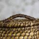 Panière en corde tressée vintage