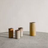 Swedish Cylinder Stoneware Vases by Arthur Andersson for Wallåkra, 1940s