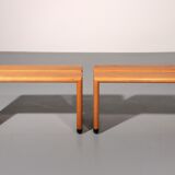 Bancs en hêtre italien des années 1960 – sièges intemporels du milieu du siècle