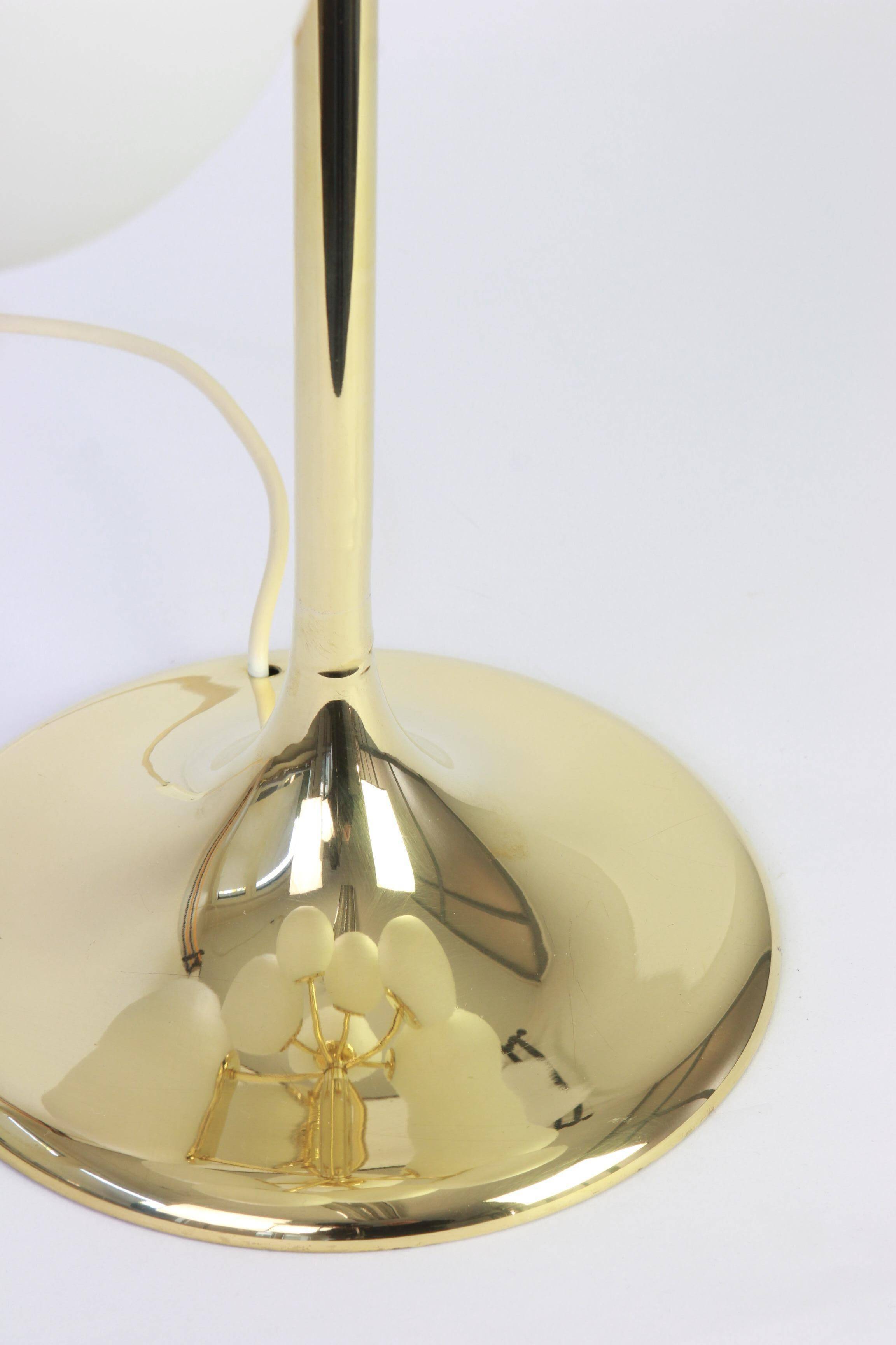 Atomic brass table lamp, Switzerland, 1960s
