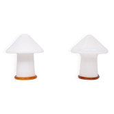 Lampes de table en verre de Murano en forme de champignon, années 1970, Italie