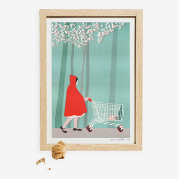 Little Red Riding Hood, A4 risograph, limited edition