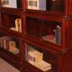 pair of Globe Wernicke London bookcases known as waterfall in mahogany circa