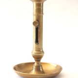 Brass candle holder bobeche and cup
