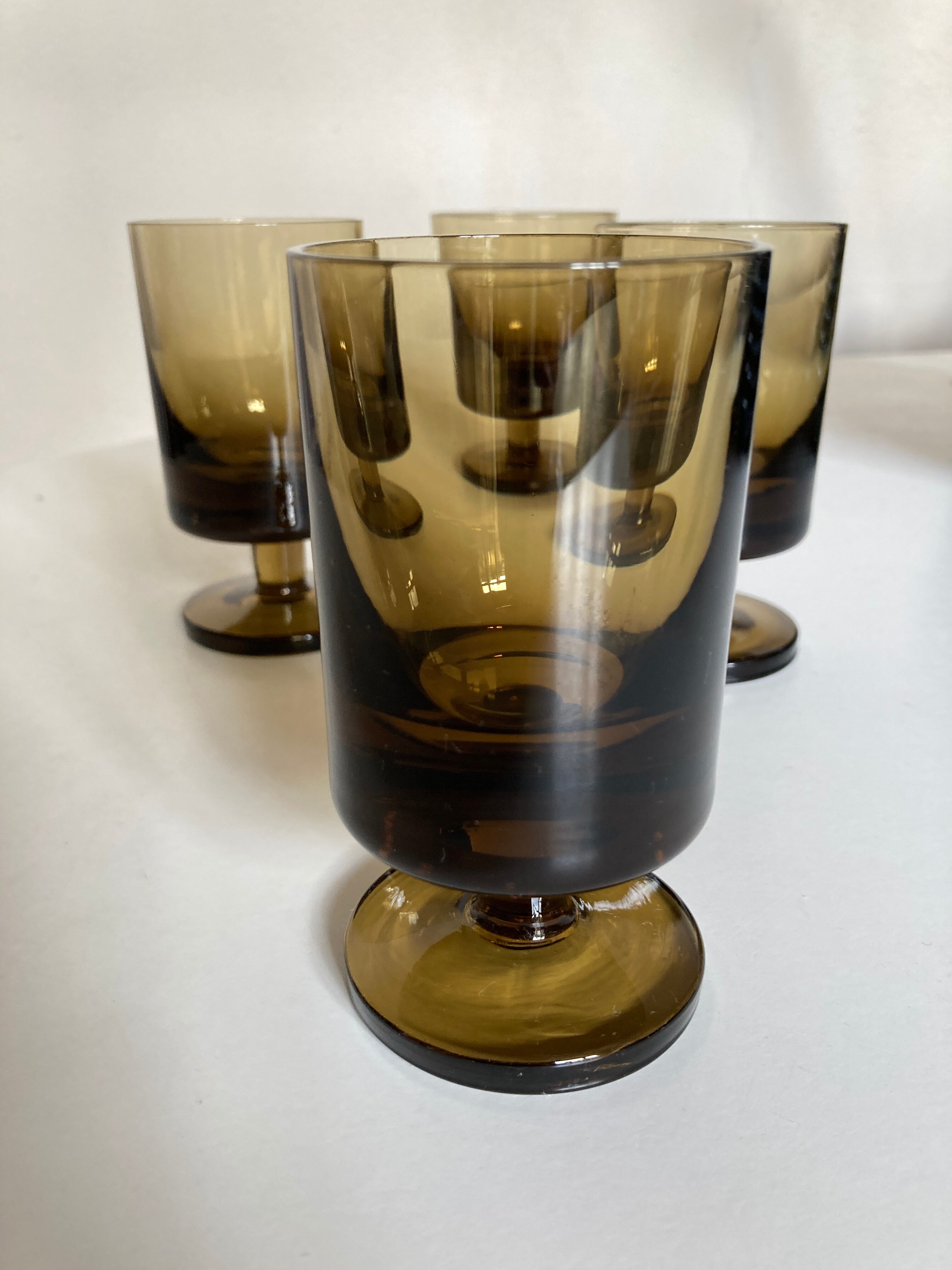 Set of 4 glasses roll 1970