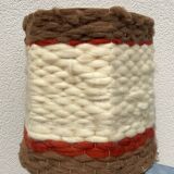 Vintage 70's wool lampshade