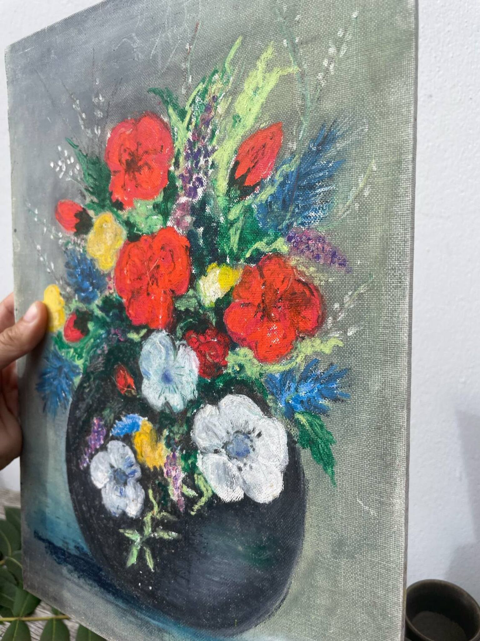 Flower bouquet painting