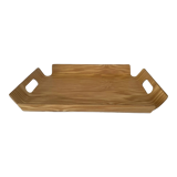 Curved wooden tray
