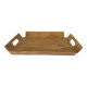 Curved wooden tray