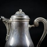 Silver-plated metal verseuse by Christofle, Marly model, Rocaille ornaments.