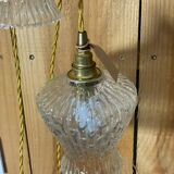 2 vintage globe portable lamps