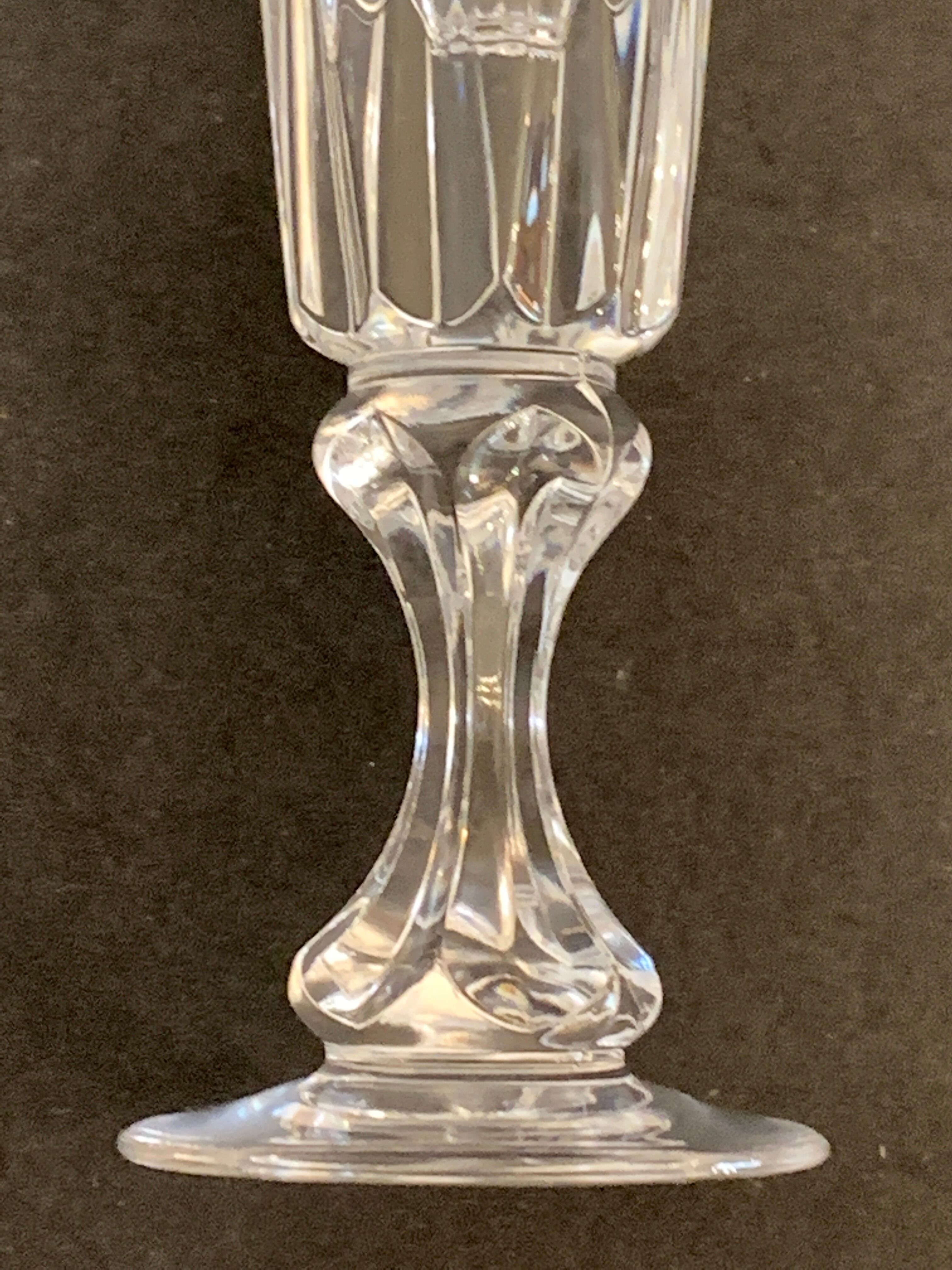 Set de 6 flûtes à champagne en cristal Bayel
