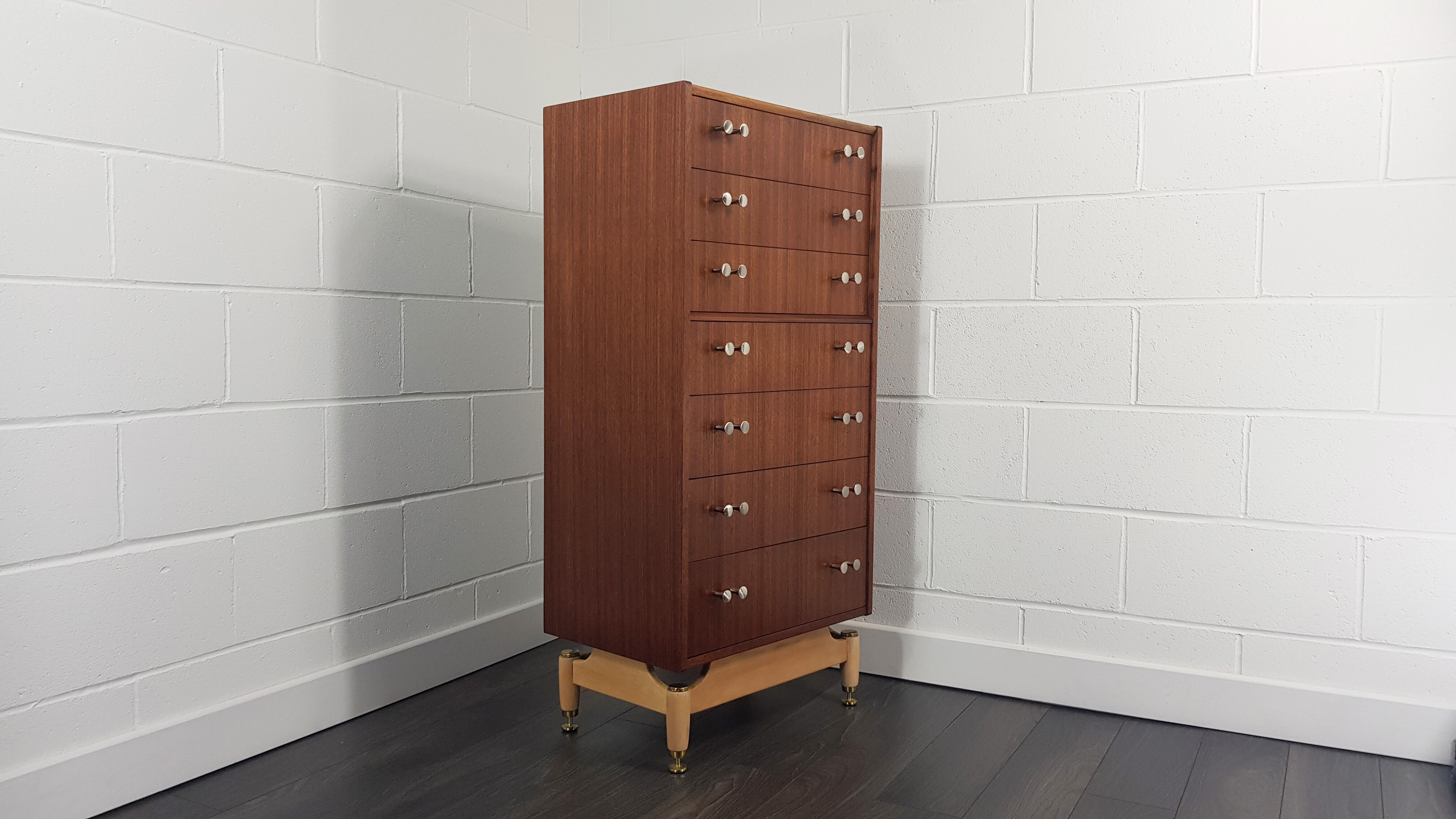 G-plan tall chest of drawers/tallboy, 1960s