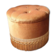 Pouf ancien velour camel doré style art déco