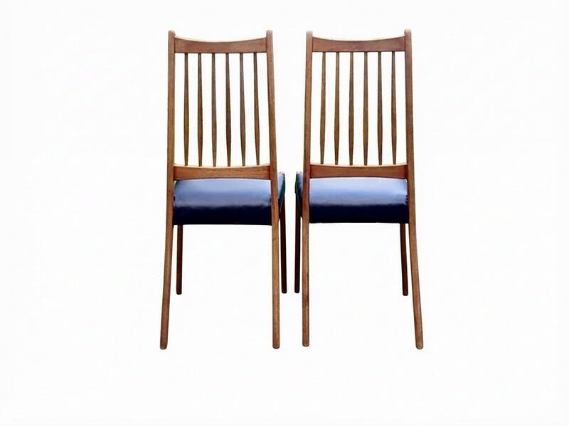 Renovated vintage 1960s teak Scandinavian chairs