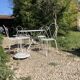 Wrought iron garden furniture