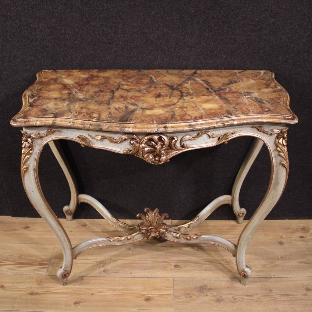French lacquered console in Louis XV style
