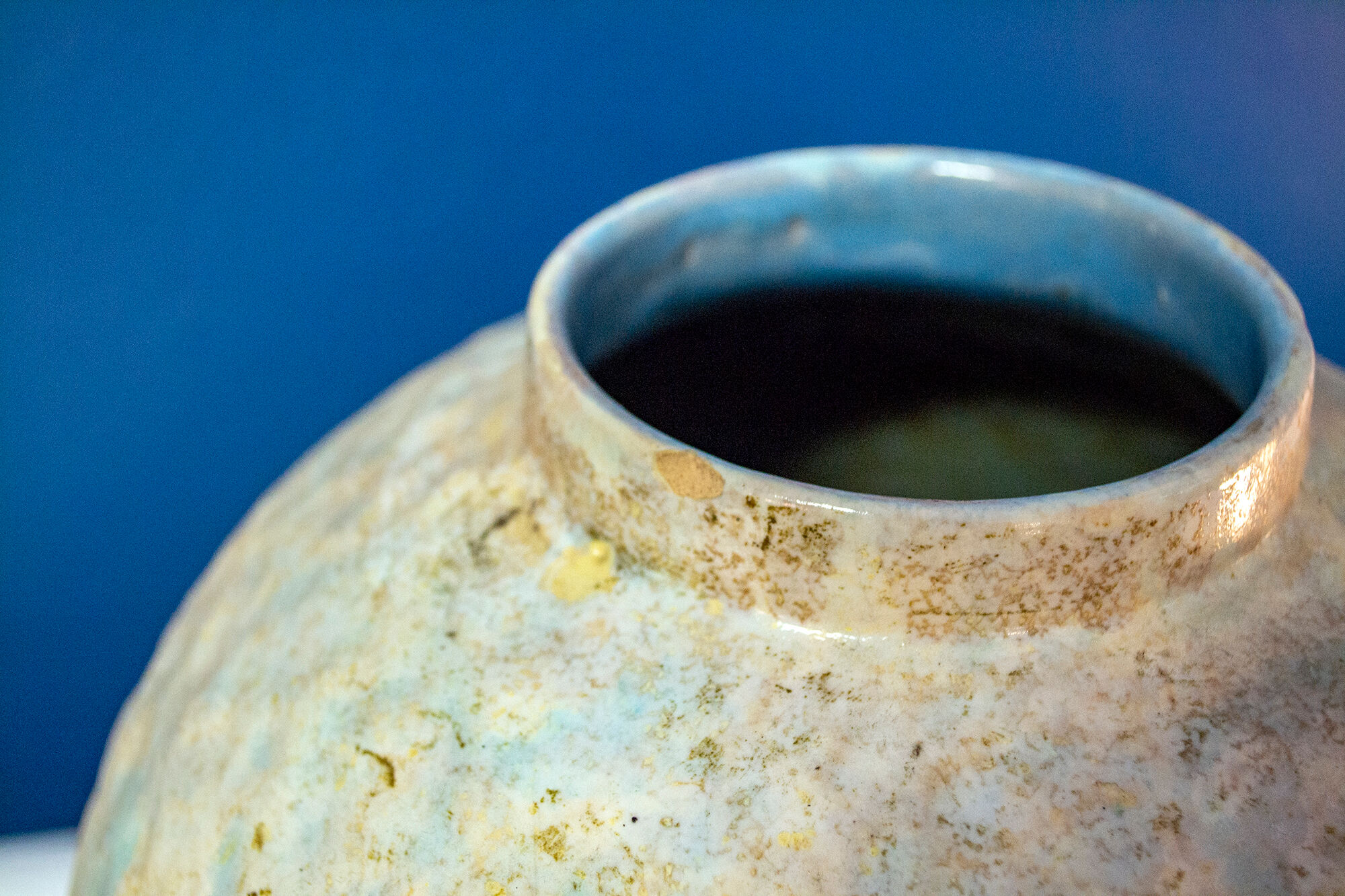 Ceramic vase illegible signature italy 60s