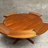 Scandinavian flip flap lotus table by drylund in teak 1960