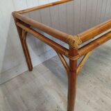 Rattan dining table
