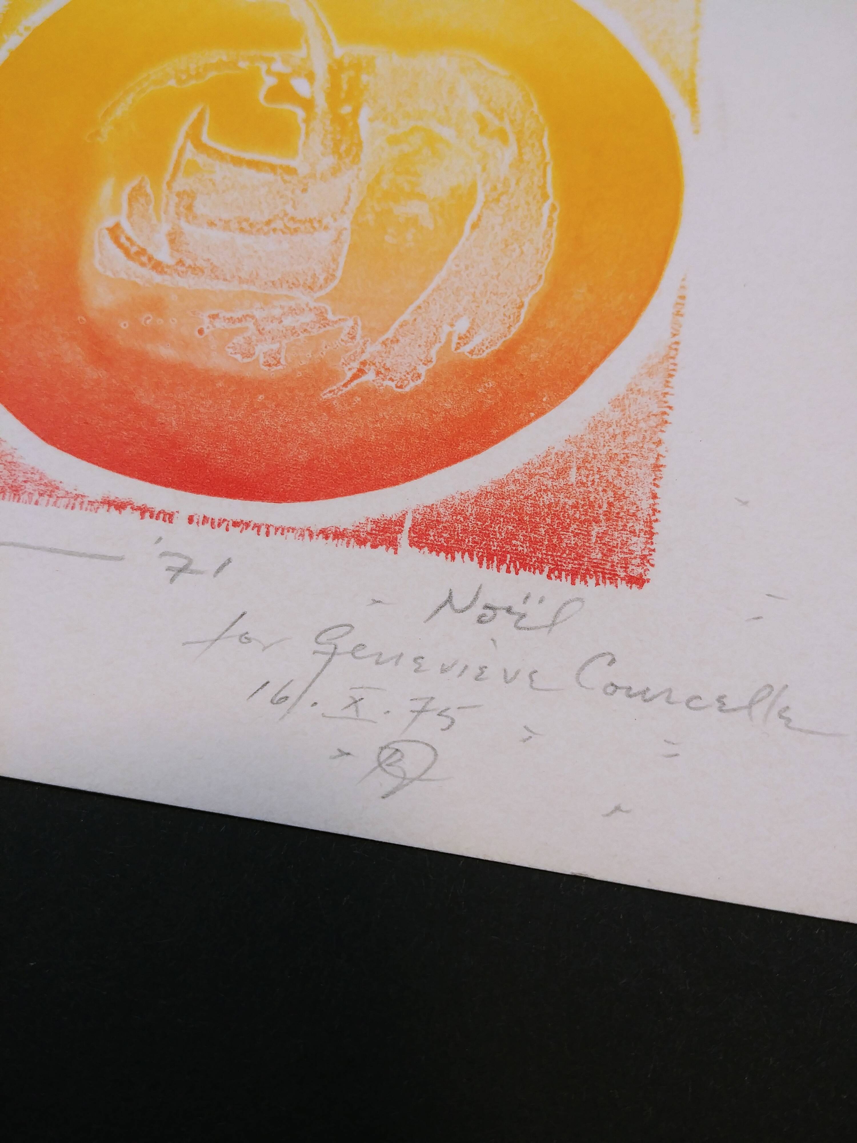 Gravure artiste Childs- Noel 1971 -