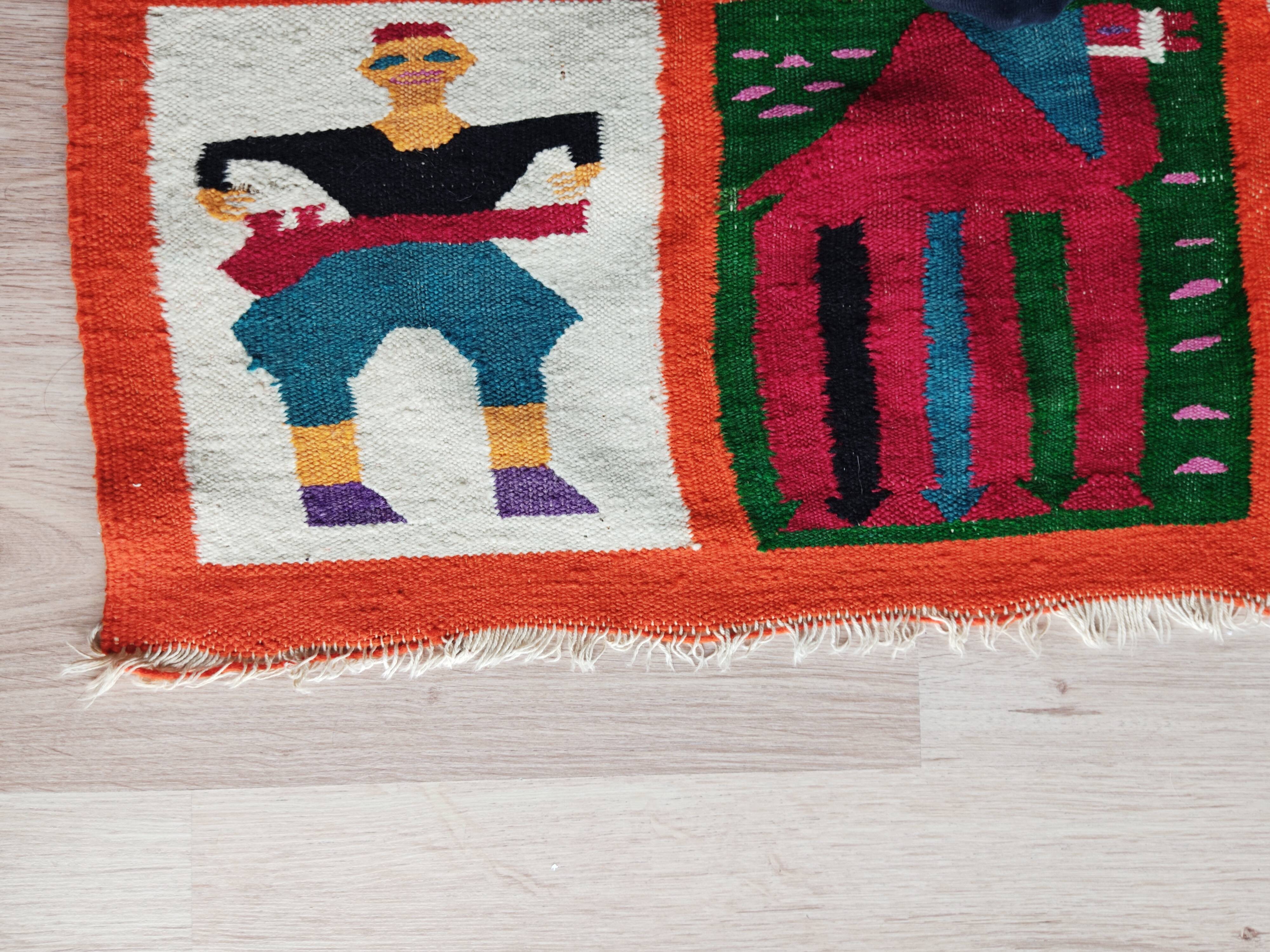 Vintage carpet South America 150 x 105 cm