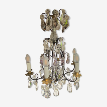 Bronze grapefruit chandelier 1930.