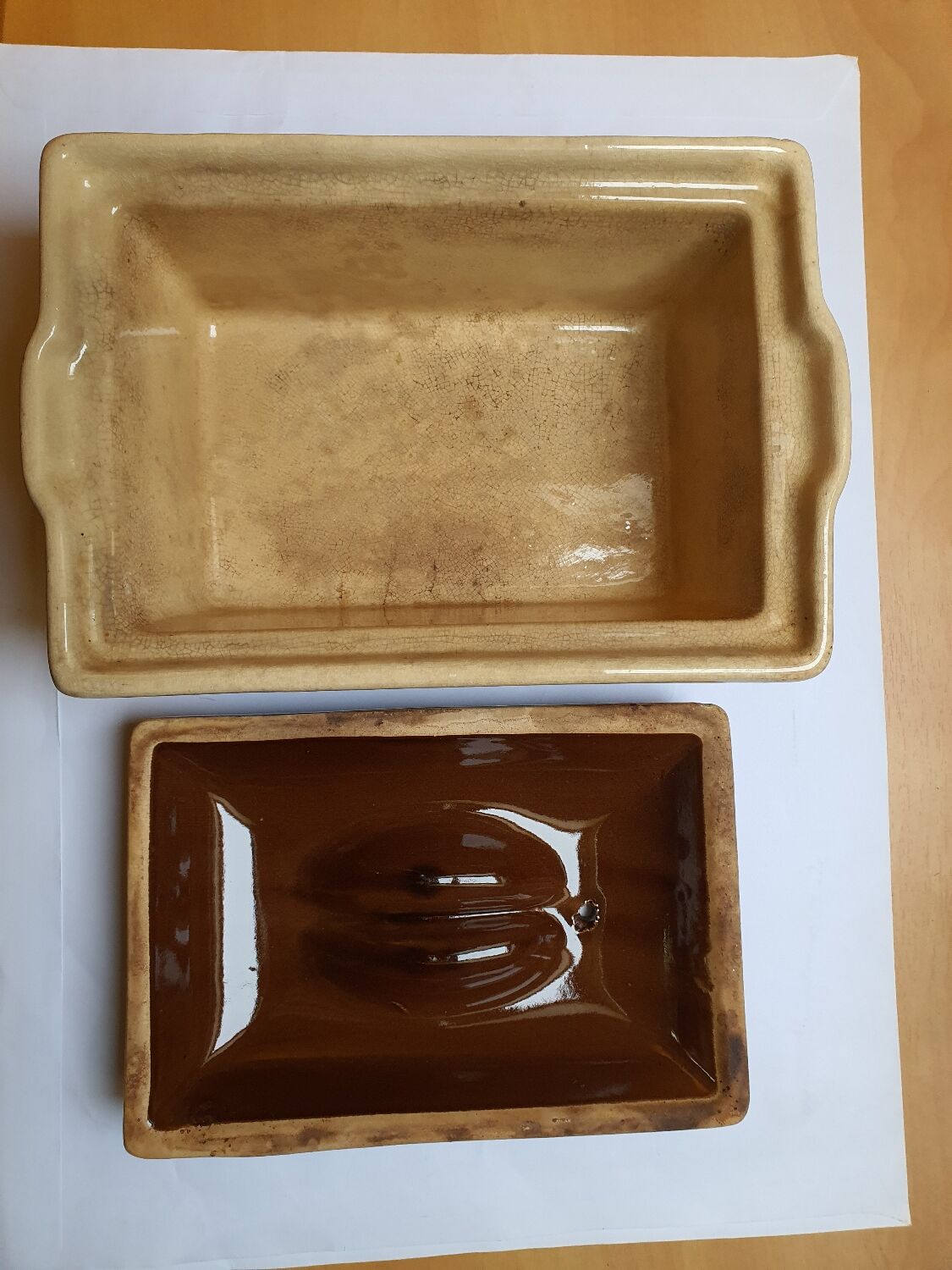 Glazed terracotta terrine