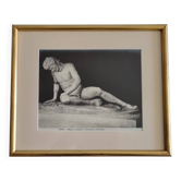 Photographie Gladiateur blessé Museo Capitolino Rome début du XXe 37x30 cm