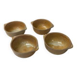Set of 4 stoneware bowls