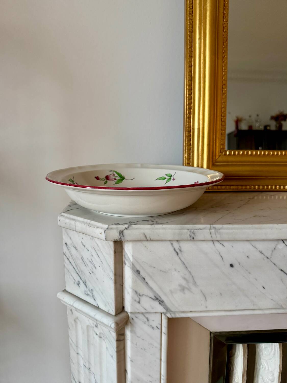 Floral shallow dish Lunéville