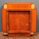 Stool / Ottoman Scandinavian leather & wood 1960