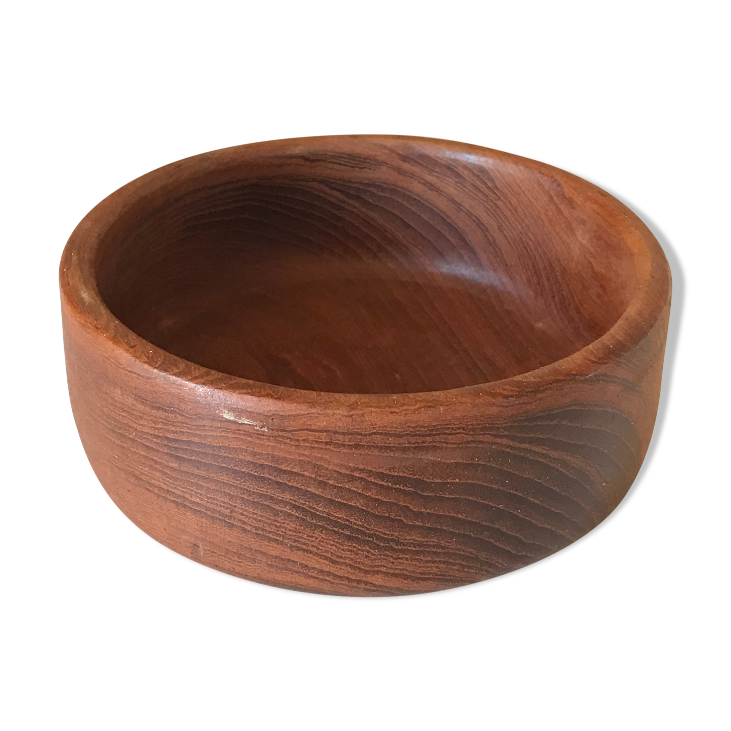 Straight cup in vintage teak Years 60
