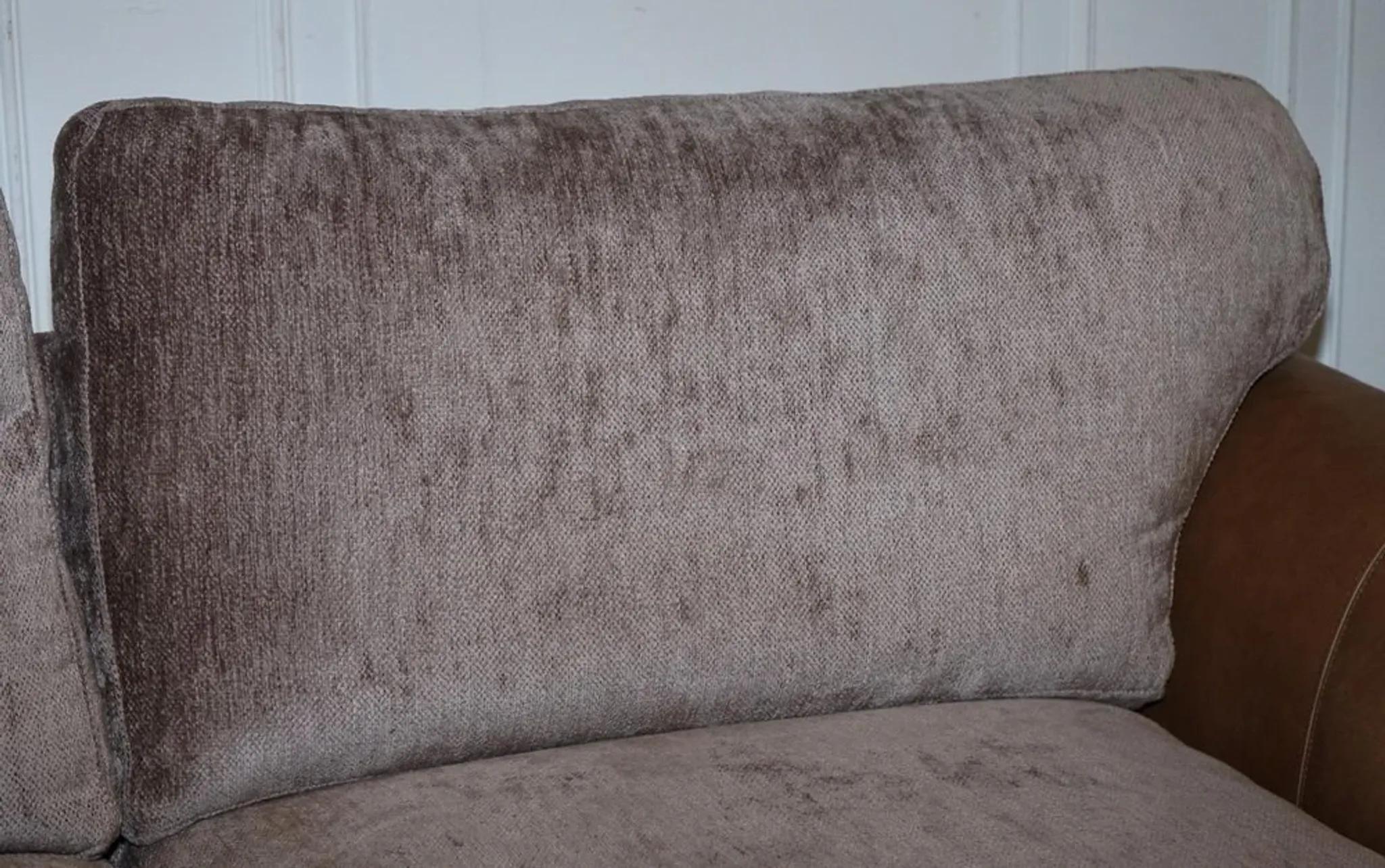 Vintage Three-Seater Sofa in Leather and Fabric by Alexander & James Blake