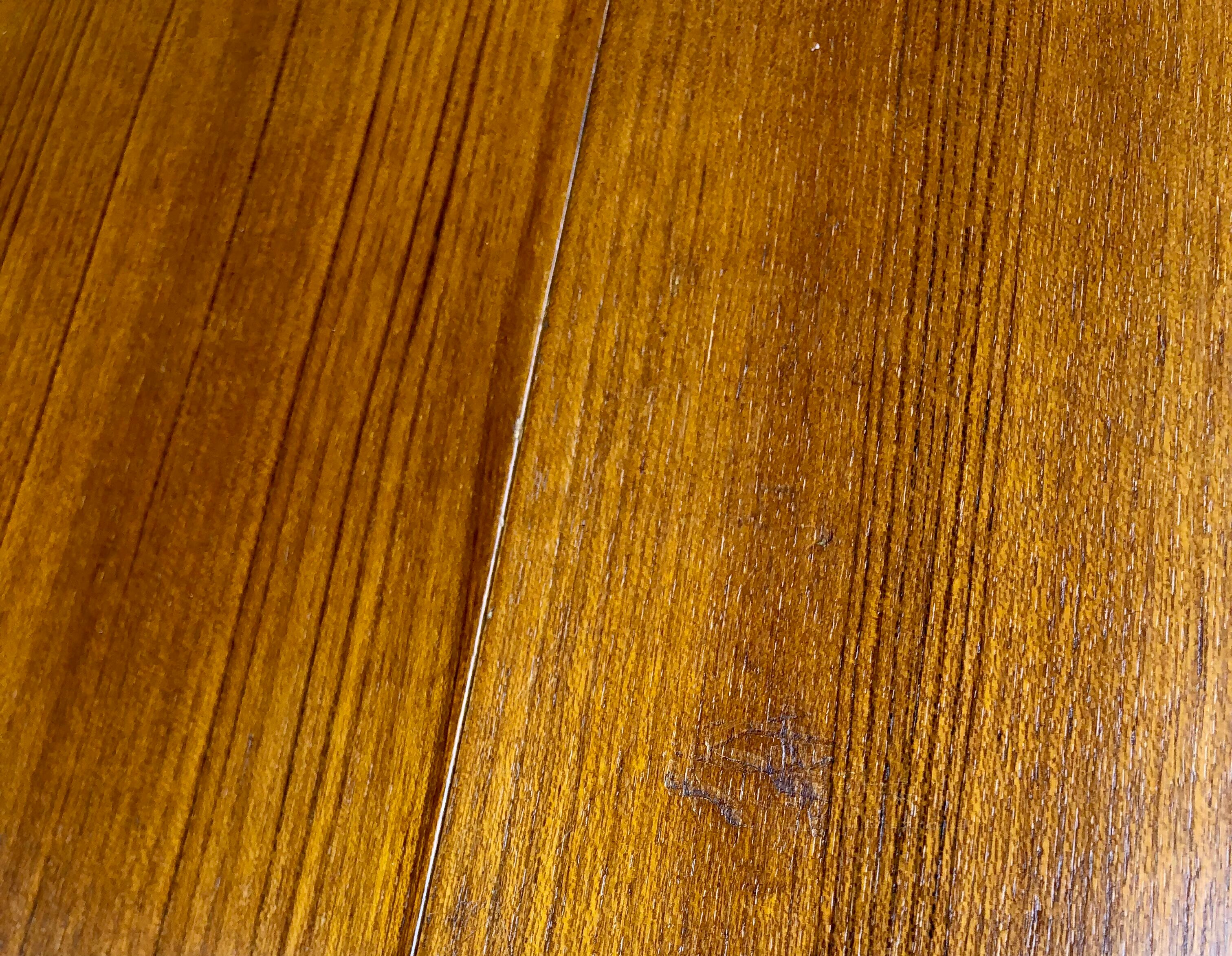 Teak table and exotic wood made in France