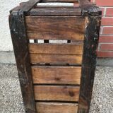 Old wooden bottle box