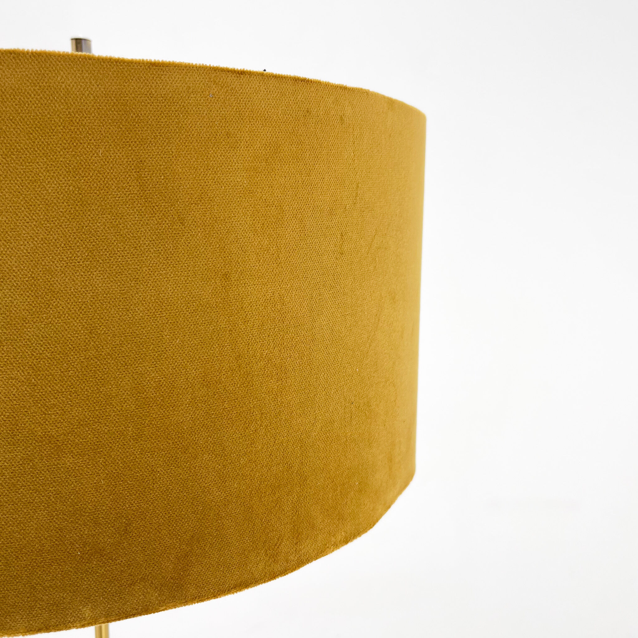 Mid Century Floor Lamp, Germany, 1970's, New Handmade Lampshade