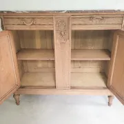 Buffet very storage furniture French style Louis XVI marble top
