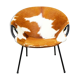 Chaise ballon en cuir 1950