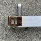 Vintage aluminum coat rack with three hooks
