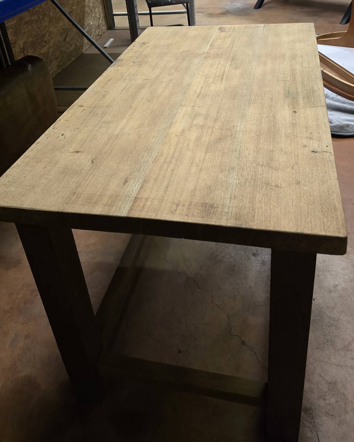 Old farmhouse table made of solid wood - Vintage work table