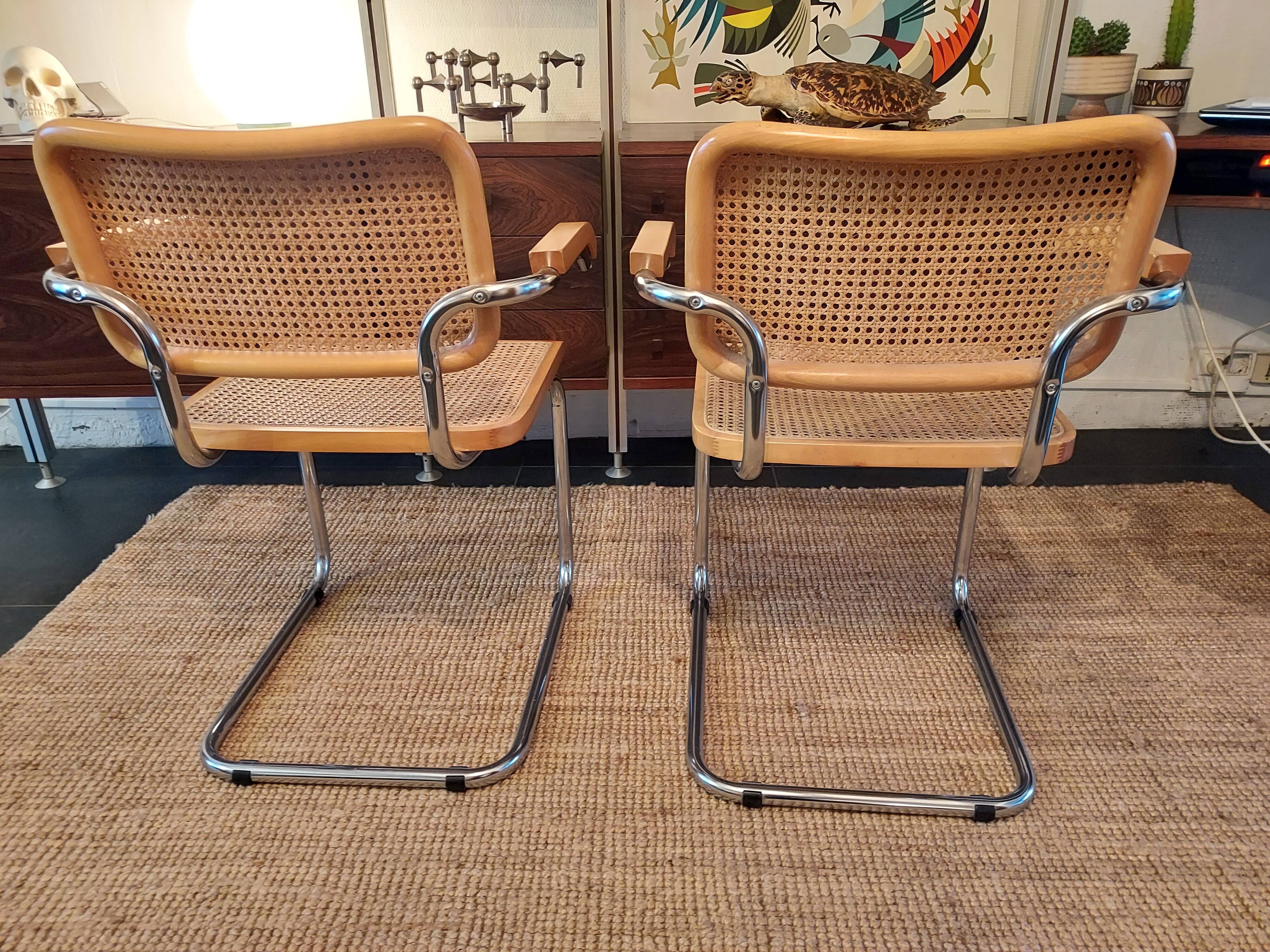 Armchairs cesca b64, Marcel Breuer