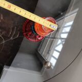 Multicoloured glass candlestick