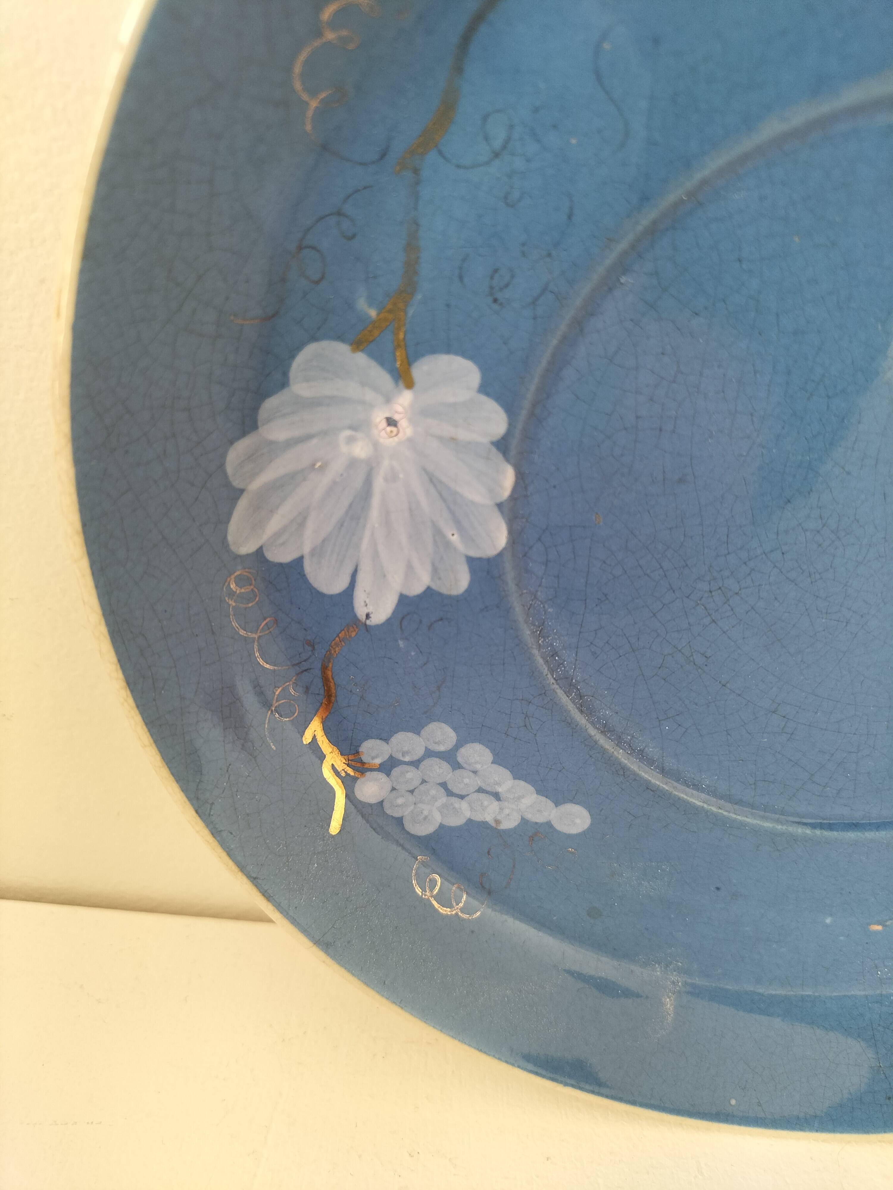 Plate in opaque Sarreguemines