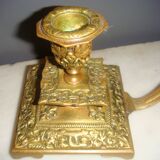 Bougeoir à main en bronze époque napoléon iii