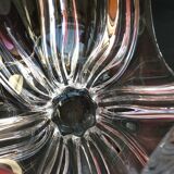 Crystal fruit cup with handles Art Vannes France - vintage